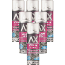 6 x 250ml Chain Lube Fully Synthetic Lubricant Spray Motorcycle Chain