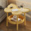 Butterfly-Shaped Side Table 2-Tier 5