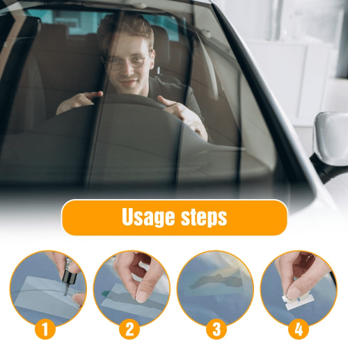 JUNISHU Windshield Crack Repair Kit Black 1