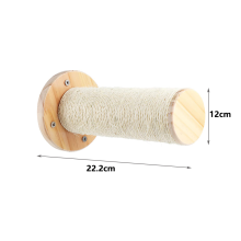 Wooden Cat Climbing Shelf Wall-Mounted with Sisal