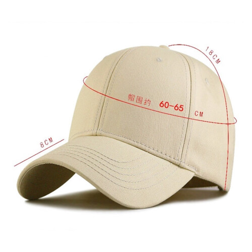 Oversized Baseball Cap Black 60-65 cm 2