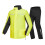 Rain Suit for Motorcycle Riders with Adjustable Neck and 1