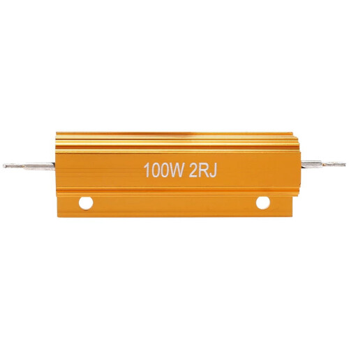 Gold Aluminum Clad Power Resistor 100W 2 Ohm Wirewound