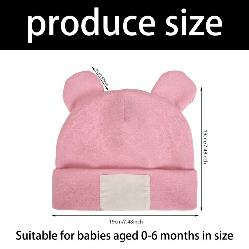 Baby Hat and Socks Set Cotton-Polyester Blend Breathable 2