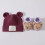 Baby Hat and Socks Set Cotton-Polyester Blend Breathable 5