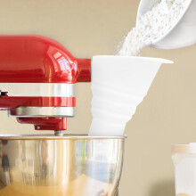 Silicone Flour Funnel for 4.5–5 Qt Tilt-Head Stand Mixer