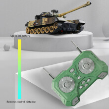 Remote Control Tank Toy Yellow 9-Channel with Light and