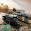 Remote Control Tank Toy Yellow 9-Channel with Light and 4