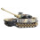 Remote Control Tank Toy Yellow 9-Channel with Light and 3