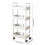 Kitchen Storage Cart Plastic 4-Tier 13.8x8.7x38.2 in 3