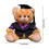 Plush Bear Graduation Gift with Removable Hat 3