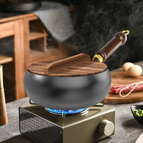 Cast Iron Frying Pan Large Heavy Duty Uncoated 1