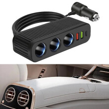 Car Charger Adapter PD/QC3.0 120W 3-in-1