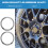 Hub Reducing Ring Car Exterior Decoration 4 pcs 4