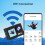 5K Action Camera with Dual Screens 50MP Waterproof EIS WiFi 5