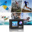 5K Action Camera with Dual Screens 50MP Waterproof EIS WiFi 7