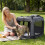 Collapsible Soft Dog Crate with Mesh Windows & 3 Doors 2