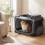 Collapsible Soft Dog Crate with Mesh Windows & 3 Doors 4