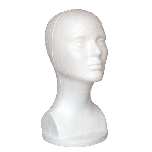 Testa per parrucche Sunjoy Tech - Supporto in schiuma per manichino per parrucche, cappelli, posticci e maschere - Compatibile con salone, casa e 2