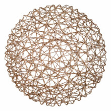 Set de table Begine, lot de 6 sets de table en corde de papier brun clair tricotés, pour la décoration de table de restaurant ou accessoires de