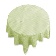 Nappe en coton et lin à carreaux et dentelle, lavable et infroissable, épaisse, idéale pour les pique-niques, le salon et la décoration de