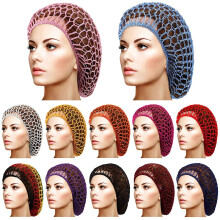 Haarnetz aus Viskose, dickes, kurzes und langes Haarnetz für Damen zum Schlafen, gehäkeltes Haarnetz, Haarschmuck, Haaraccessoires für Frauen und