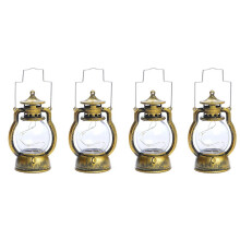 4 buc felinare retro LED decorative în aer liber agățate decorative de casă de la țară pentru ziua de naștere decorativ de Crăciun
