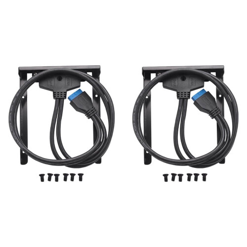 2x Κόμβος μπροστινού πίνακα USB3.0, Θέση επέκτασης 2 θυρών, Καλώδιο βραχίονα 20 ακίδων