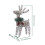 Glowing Reindeer Ornament Warm White Light 8x14 inch 3