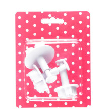 Snmubt3Pcs Quatre feuilles en relief (blanc)