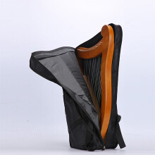 Black Oxford Cloth Lyre Harp Case Large Capacity Premium