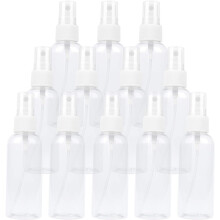 12er-Pack leere, transparente Kunststoff-Feinnebel-Sprühflaschen 60 ml (2 oz)