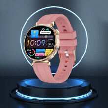 Txmfgh Verbetert elegantie en connectiviteit: Smartwatch voor koppels met 1,32-inch high-definition scherm, Bluetooth-bellen en muziek (zwart, goud,