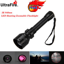 10W Infrarot-Jagdlampe mit großer Reichweite, 940nm, T50-LED, Nachtsicht-Taschenlampe, 18650-Akku