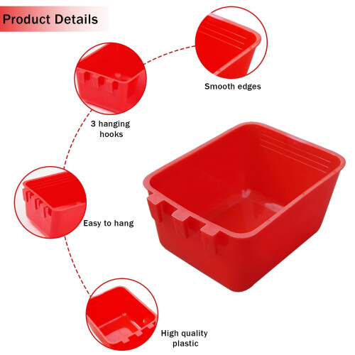 Chicken Coop Feeder Water Cups 16 oz 20 Pcs 2