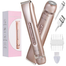HATTEKER TMQ-4 Tondeuse à cheveux et rasoir facial électrique 2 en 1, conception à double tête, norme IPX6