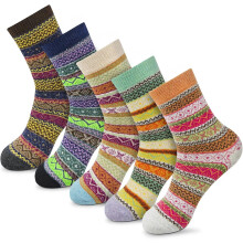 PUMIER Women's Winter Crew Socks - Thick Wool, Soft Warm