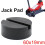 Rubber Trolley Jack Pad Black Classic Adapter 1