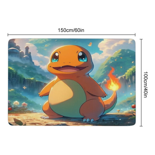 Χαλί Charmander Coral Velvet Αντιολισθητικό Χαλί Εσωτερικής Πόρτας για Υπνοδωμάτιο και 1