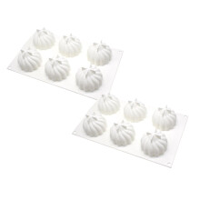 Moules à cake pops Xubond en silicone en forme de spirale - Moules à gâteaux en silicone - Ustensiles de pâtisserie - Moule à cake pops pour