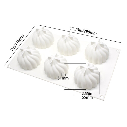 Καλούπια για cake pops Xubond σε σχήμα σπιράλ Καλούπια σιλικόνης Εργαλεία κέικ Είδη 2