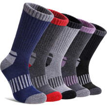 Women's Merino Wool Hiking Socks Thermal Warm Crew Socks 5