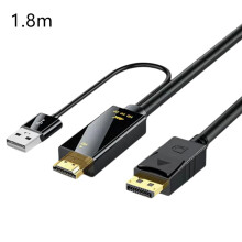 1x HDMI naar DisplayPort-kabel 19 cm/1,8 m O4Y0