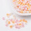Χάντρες από γυαλί Barely Pink Mix Pearlized Pearlize, ανάμεικτο χρώμα, τρύπα 4mm: 1mm, περίπου 400 1
