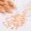 Χάντρες από γυαλί Barely Pink Mix Pearlized Pearlize, ανάμεικτο χρώμα, τρύπα 4mm: 1mm, περίπου 400 3