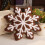 3D Snowflake Christmas Throw Pillow Winter Plush Decor 6