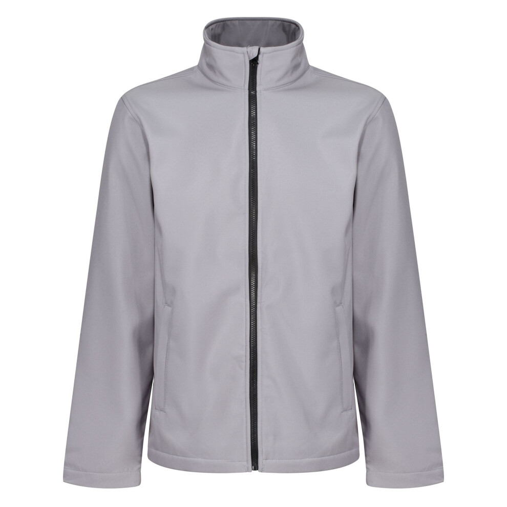 Regatta Men's Grey/Black Standout Ablaze Printable Soft Shell Jacket - Rock - Rock - 2XL - 100% Softshell - Image 3