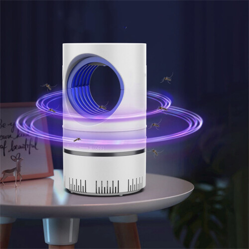 Mosquito Killer Lamp USB-Powered Quiet Suction Trap White 2