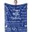 40th Birthday Blanket for Men Navy 60x80 inch 1