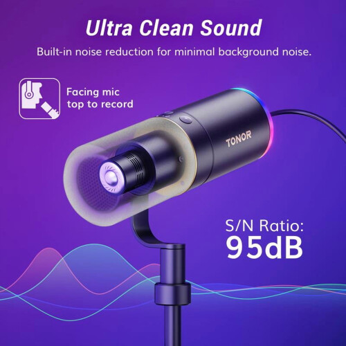 TONOR TD510 Dynamic Microphone USB/XLR 1pc 2